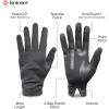 image:imageisotoner Womens Water Repellent Touchscreen Spandex Shortie GlovesCharcoal