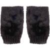 image:imageisotoner womens Cozy Faux Fur Knit Glove  UnlinedBlack