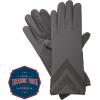 image:imageisotoner womens Spandex Touchscreen Cold Weather With Warm Fleece Lining and Chevron Details Winter GlovesCharcoal