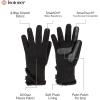 image:imageisotoner womens Stretch Fleece Gloves With Microluxe Lining and Smart Touch TechnologyBlack Watch Vent