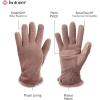 image:imageisotoner womens Stretch Fleece Gloves With Microluxe Lining and Smart Touch TechnologyDeep Taupe