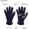 image:imageisotoner womens Stretch Fleece Gloves With Microluxe Lining and Smart Touch TechnologyMidnight Blue