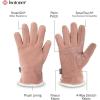 image:imageisotoner womens Stretch Fleece Gloves With Microluxe Lining and Smart Touch TechnologyNew Blush