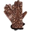 image:imageisotoner womens Stretch Fleece Gloves With Microluxe Lining and Smart Touch TechnologyNew Leopard
