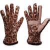 image:imageisotoner womens Stretch Fleece Gloves With Microluxe Lining and Smart Touch TechnologyNew Leopard