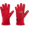 image:imageisotoner womens Stretch Fleece Gloves With Microluxe Lining and Smart Touch TechnologyRed