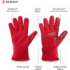 image:imageisotoner womens Stretch Fleece Gloves With Microluxe Lining and Smart Touch TechnologyRed