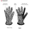 image:imageisotoner womens Stretch Fleece Gloves With Microluxe Lining and Smart Touch TechnologySnow Leopard