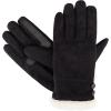 image:imageisotoner womens Water Repellent Touchscreen Microsuede Sherpa Lined Gloves With ButtonsBlack