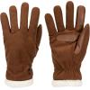 image:imageisotoner womens Water Repellent Touchscreen Microsuede Sherpa Lined Gloves With ButtonsCognac