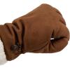 image:imageisotoner womens Water Repellent Touchscreen Microsuede Sherpa Lined Gloves With ButtonsCognac