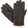 image:imageisotoner womens Water Repellent Touchscreen Microsuede Sherpa Lined Gloves With ButtonsGrey