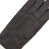 image:imageisotoner womens Water Repellent Touchscreen Microsuede Sherpa Lined Gloves With ButtonsGrey