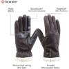 image:imageisotoner womens Water Repellent Touchscreen Microsuede Sherpa Lined Gloves With ButtonsGrey