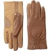 image:imageIsotoner Womens Classic Stretch Faux and Genuine Leather Touchscreen GlovesLuggage