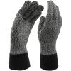 image:imageIsotoner Womens Heathered Lightweight Gloves One Size Black amp Gray