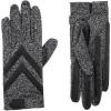 image:imageWomens Isotoner Chevron Shortie Gloves LXL  Black Heather