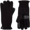 image:imageWomens Isotoner Textured Knit Gloves One Size  Black