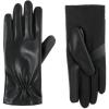 image:imageisotoner Womens Faux Stretch Leather Black Glove Fleece  A30671 Black LXL