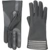 image:imageisotoner Womens Spandex Stretch Touchscreen Texting Cold Weather Gloves with Warm Fleece Lining and Metallic DetailsCharcoal