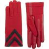 image:imageisotoner Womens Spandex Touchscreen Cold Weather Gloves with Warm Fleece Lining and Chevron Details smartDRI Red LargeXLarge