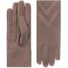 image:imageisotoner womens Spandex Touchscreen Cold Weather Gloves With Warm Fleece Lining and Chevron DetailsDeep Taupe