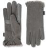 image:imageisotoner womens Stretch Fleece Gloves With Microluxe Lining and Smart Touch TechnologyHeather Grey