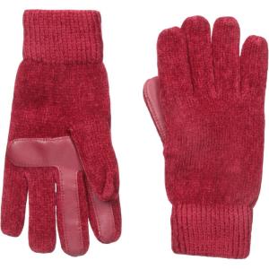 image:imageIsotoner Womens Solid Chenille Knit smarTouch GlovesReally Red