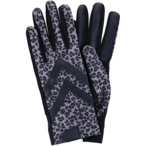 image:imageIsotoner Womens smartDRI Chevron Shortie Touchscreen Gloves  30004 SmallMedium Grey Leopard