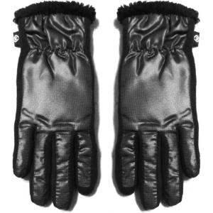 image:imageWomens Isotoner Active Thermaflex Lining Contrast Nylon Gloves  Black Size XSSM