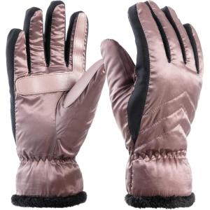 image:imageisotoner Womens Recycled Sleekheat Stretch Chevron Quilted Smartdri Cold Weather Glove Touchscreen CapablePink