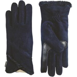 image:imageisotoner Womens SmartDri Fleece Gloves WOverlap Wrist Microluxe One Size Midnight  A30749