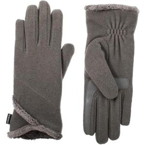 image:imageisotoner Womens Stretch Fleece Glove  Microluxe One SizeHeather Grey