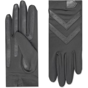 image:imageisotoner Womens Water Repellent Touchscreen Spandex Shortie GlovesCharcoal