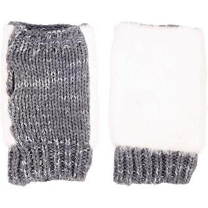 image:imageisotoner womens Cozy Faux Fur Knit Glove  UnlinedIvory