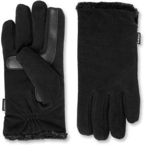 image:imageisotoner womens Stretch Fleece Gloves With Microluxe Lining and Smart Touch TechnologyBlack