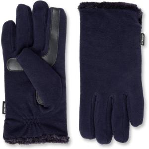 image:imageisotoner womens Stretch Fleece Gloves With Microluxe Lining and Smart Touch TechnologyMidnight Blue