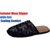image:imageISOTONER Mens Knit Tweed Slippers with Memory Foam Large Black 95105