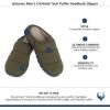 image:imageIsotoner Mens Crinkled Tech Puffer Hoodback SlipperLoden