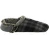 image:imageIsotoner Mens Faux Fur IndoorOutdoor Moccasin Slippers Black 1314 Medium D