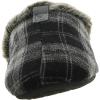 image:imageIsotoner Mens Faux Fur IndoorOutdoor Moccasin Slippers Black 1314 Medium D