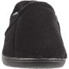 image:imageIsotoner Mens Microterry Moccasin Slipper with Memory Foam Heel Cushion and Versatile SoleBlack