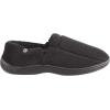 image:imageIsotoner Mens Microterry Moccasin Slipper with Memory Foam Heel Cushion and Versatile SoleBlack