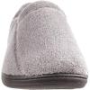 image:imageIsotoner Mens Microterry Moccasin Slipper with Memory Foam Heel Cushion and Versatile SoleCharcoal