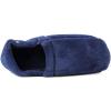 image:imageIsotoner Mens Microterry Moccasin Slipper with Memory Foam Heel Cushion and Versatile SoleNavy