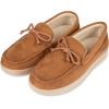 image:imageIsotoner Mens SlipOn IndoorOutdoor Essential Microsuede Boater Moccasin with Memory Foam Comfort Slipper Cognac XLarge