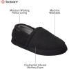 image:imageisotoner Mens Berber Aspen Closed Back Slippers With Memory Foam Comfort and Breathable LiningBlack