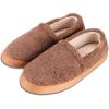 image:imageisotoner Mens Berber Aspen Closed Back Slippers With Memory Foam Comfort and Breathable LiningCognac