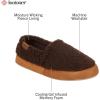 image:imageisotoner Mens Berber Aspen Closed Back Slippers With Memory Foam Comfort and Breathable LiningDark Chocolate