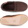 image:imageisotoner Mens Berber Aspen Closed Back Slippers With Memory Foam Comfort and Breathable LiningDark Chocolate
